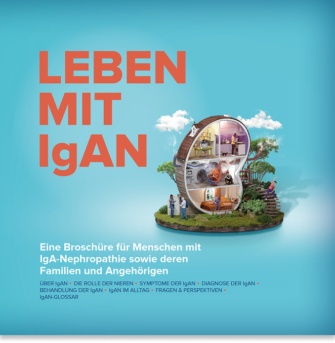 Broschüre "Leben mit IgAN". Jetzt mit Einblicken von Patienten und Experten