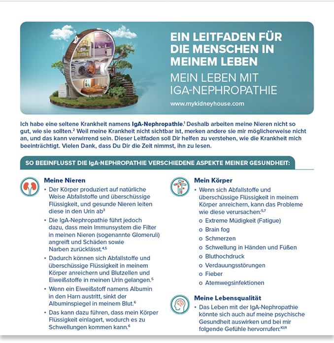 Mein Leben mit IgA-Nephropathie – Ein Ratgeber für die Menschen in meinem Leben